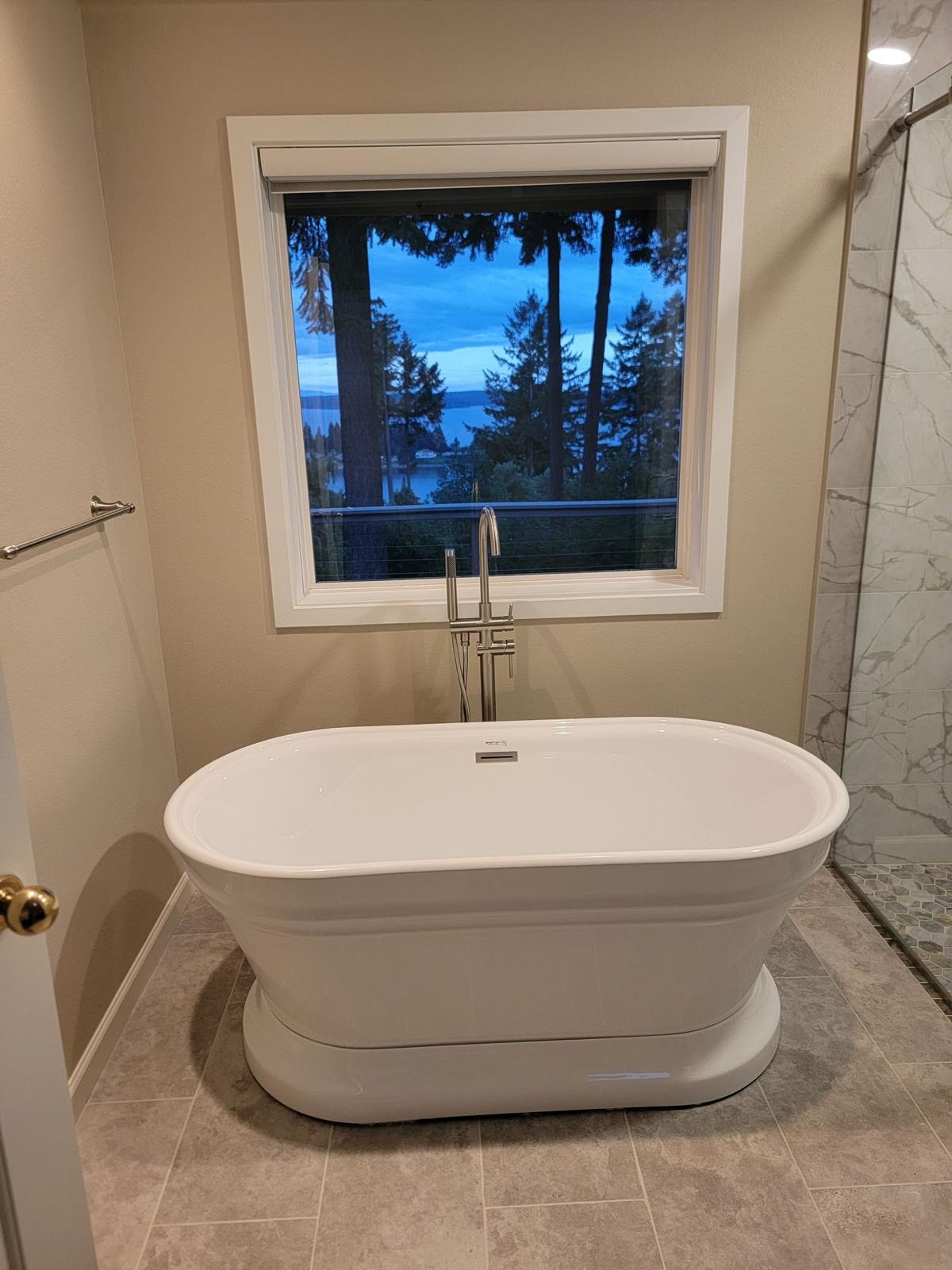 Bathroom remodel project 2 by SanVision LLC in Seattle